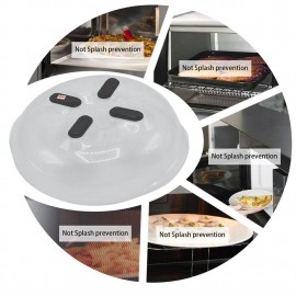 Food Splatter Guard Microwave Hover Anti-Sputtering Cover With Steam Vents