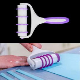 White&Purple Fondant Strip Ribbon Cutter Embosser ..