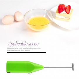 Electric Mini beating Egg Stainless Steel & ABS Plastic Coffee Mixer Foam Kitchen Tool