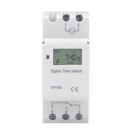 Panel Mounted Digital LCD Programmable Timer Switch THC 15A DC 110V AC 220V