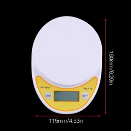 WH-B04 5kg/1g LCD Digital Electronic Kitchen Scale for Food Balance Weighing