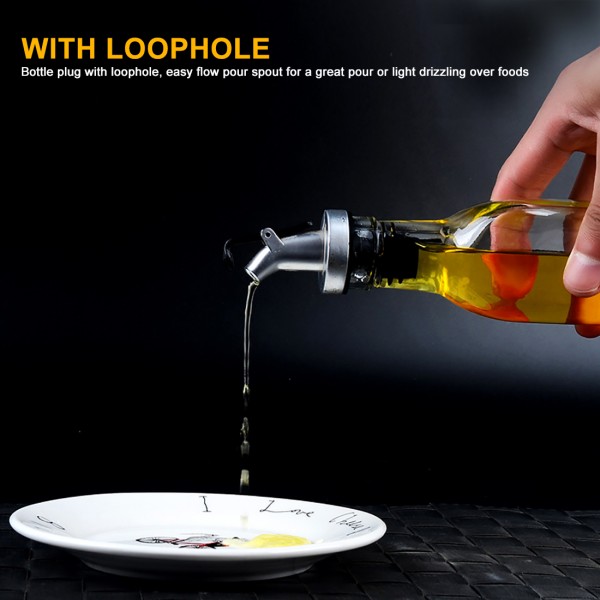 Large Size Leakproof Cruet Oil Dispenser Soy Bottle 4pcs 