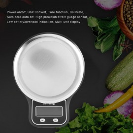 Electronic Digital Home Kitchen Food Scale 0.1g-3kg 95 Backlight & Bowl