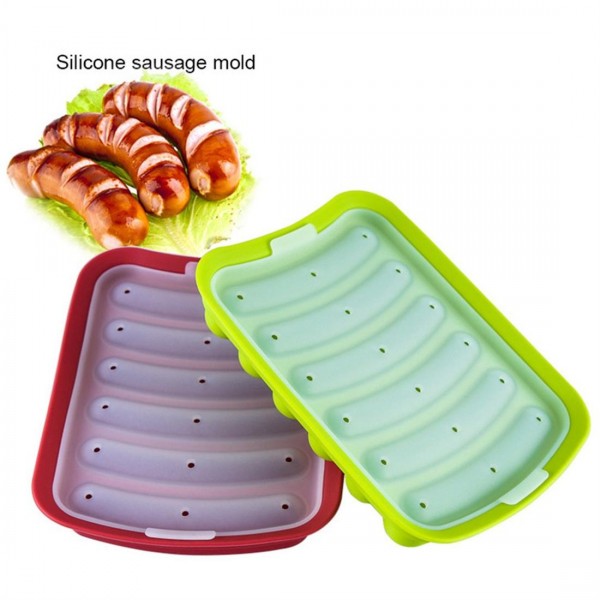 Food Grade Silicone Sausage DIY Mold Hot Dog Baking Tool Dessert Decoration 