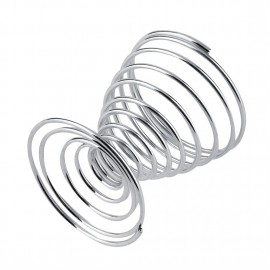 Stainless Steel Spiral Spring Wire Tray Boiled Egg Cups Holder Stand Storage