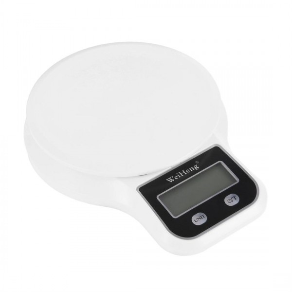Electronic Digital Kitchen Food Scale 1g-5kg with Green Backlight LCD Display 
