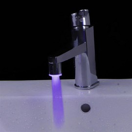 Mini Pure Copper Glow LED Light Water Stream Faucet Tap 7 Color