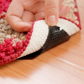 4 pcs Rug Carpet Mat Grippers Non Slip Anti Skid Reusable Silicone Grip Pads