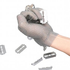 High-quality 304L Stainless Steel Mesh Knife Cut Resistant Chain Mail Protective Glove for Kitchen Butcher Working Safety