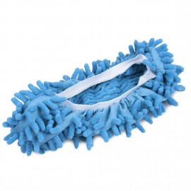 Slippers Shoes Fusicase Microfiber Dust Mop Slipper Shoe Blue