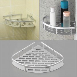 Aluminum Shower Wall Mount Corner Shelf Holder Bathroom Storage Organizer