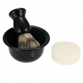 Men's premium badger beard brush shaver brush rack set