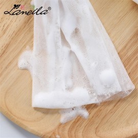 Laila multi-purpose double layer foaming net face washing cream foaming net hand soap foaming net B0025 random color
