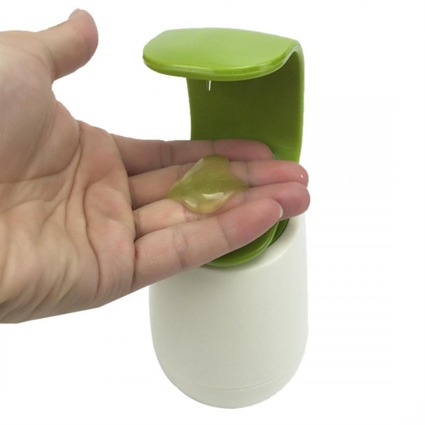 C Shape Press Type One Hand Operate Bathroom Soap Shampoo Dispenser Bottle 