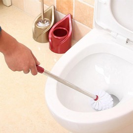 Household Toilet Bathroom Cleaning Brush Anti-Slip Handle WC Toilet Brush