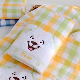 Cotton embroidered cloth art towel 33*75 yellow