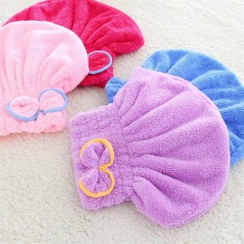 Quick-drying Hair Drying Hat Head Wrap Cap Bathing Super Absorbent Shower Cap