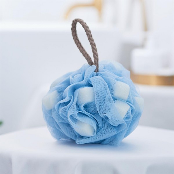 CM sponge bath ball soft bath flower bath bubble bath scrub ware for both men and women sky blue 