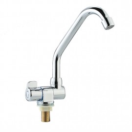 Foldable RV Faucet Rotating Single Handle Deck/Wall Mounted RV Kitchen Faucet