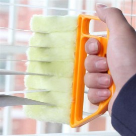 Shutter curtain cleaning brush can be removed to clean the vent qiye brush yellow orange orange