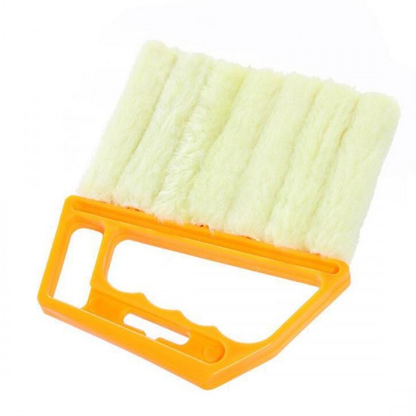 Shutter curtain cleaning brush can be removed to clean the vent qiye brush yellow orange orange 