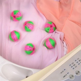 6 Pcs Hair Grabbing Laundry Washing Machine Clothes Softener Laundry Balls