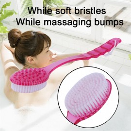 Long Handle Ultra Soft Bath Shower Brush Skin Massage Back Rubbing Brush