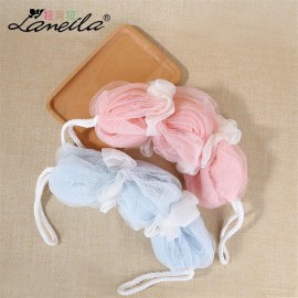 Lamei elongate strip of bath ball, washcloth, washcloth and bath towel