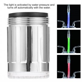 7 Color RGB Colorful LED Light Water Glow Stainless Steel Faucet Tap Head