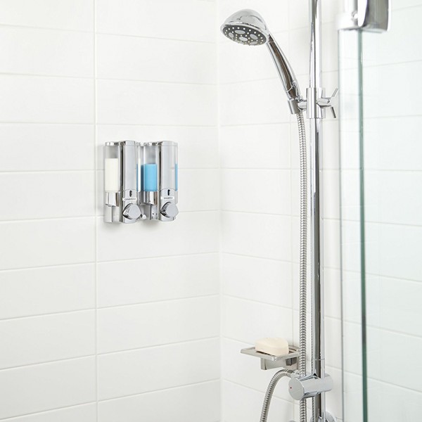 Wall Mount Soap Dispenser 350ml ABS Soap Dispenser For Bathroom Showroom