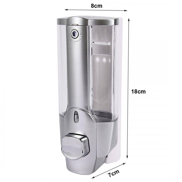 Wall Mount Soap Dispenser 350ml ABS Soap Dispenser For Bathroom Showroom 