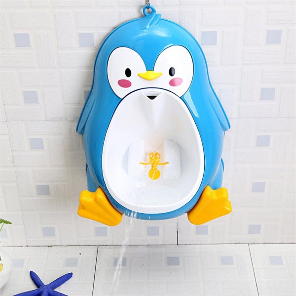 Cartoon Penguin Potty Urinal Toilet Bathroom Pee Trainer for Kids Boys 
