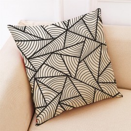 Cross-border special for modern simple geometric home cotton and linen pillow cover car pillow sofa cushion wholesale custom 45*45 super soft P