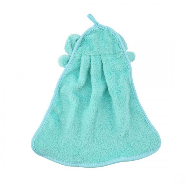 Nursery Soft Plush Fabric Cartoon Animal Hanging Towel Washcloth Hand Towel 