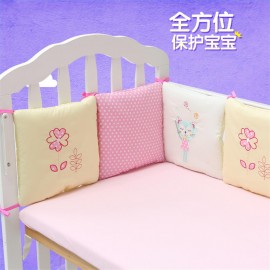 Mill baby cotton baby bed product baby bed product bed linen bed circumference 6 pieces set bed circumference bed by universal size