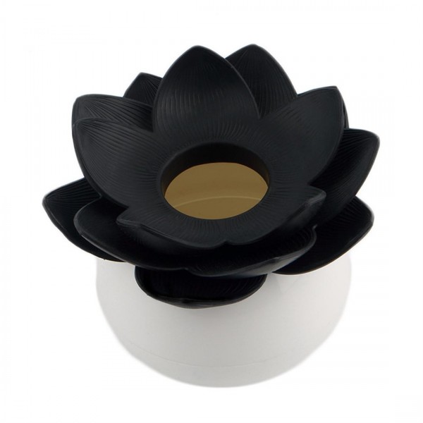 Lotus Flower Cotton Bud Holder Toothpick Case Cotton Swab Box Vase Decor 