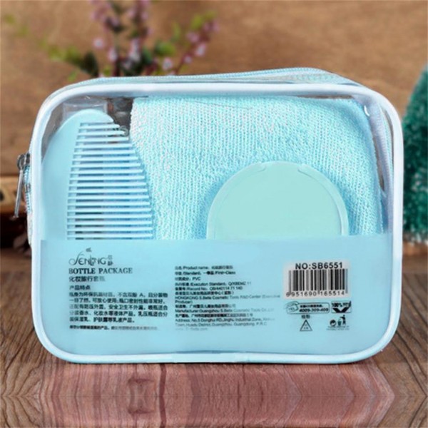 9pcs/set Cosmetic Packaging Bag Empty Spray Bottle Travel Portable Kit 