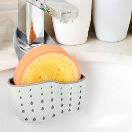 INNERNEED Portable Home Kitchen Hanging Drain Basket Sponge Soap Holder