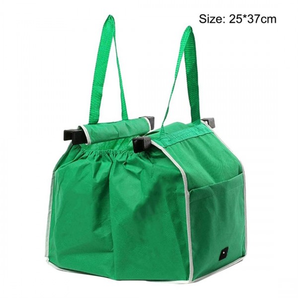 Large Capacity Green Non-woven Fabric Shopping Bag Foldable Reusable Bags 
