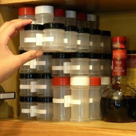 Clip N Store Kitchen Spice Organizer Storage Rack Kitchen Seasoning Carrier