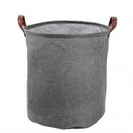Linen-like waterproof open dirty laundry basket collapsible laundry basket Sundry sorting clothes storage bucket 1000 khaki
