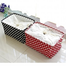 Large corseted storage basket landing clothing storage basket waterproof coating 0623 black bottom love