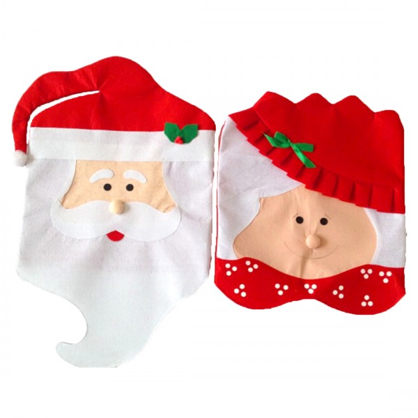 Santa Chair Cover Dining Table Decorative Gift 